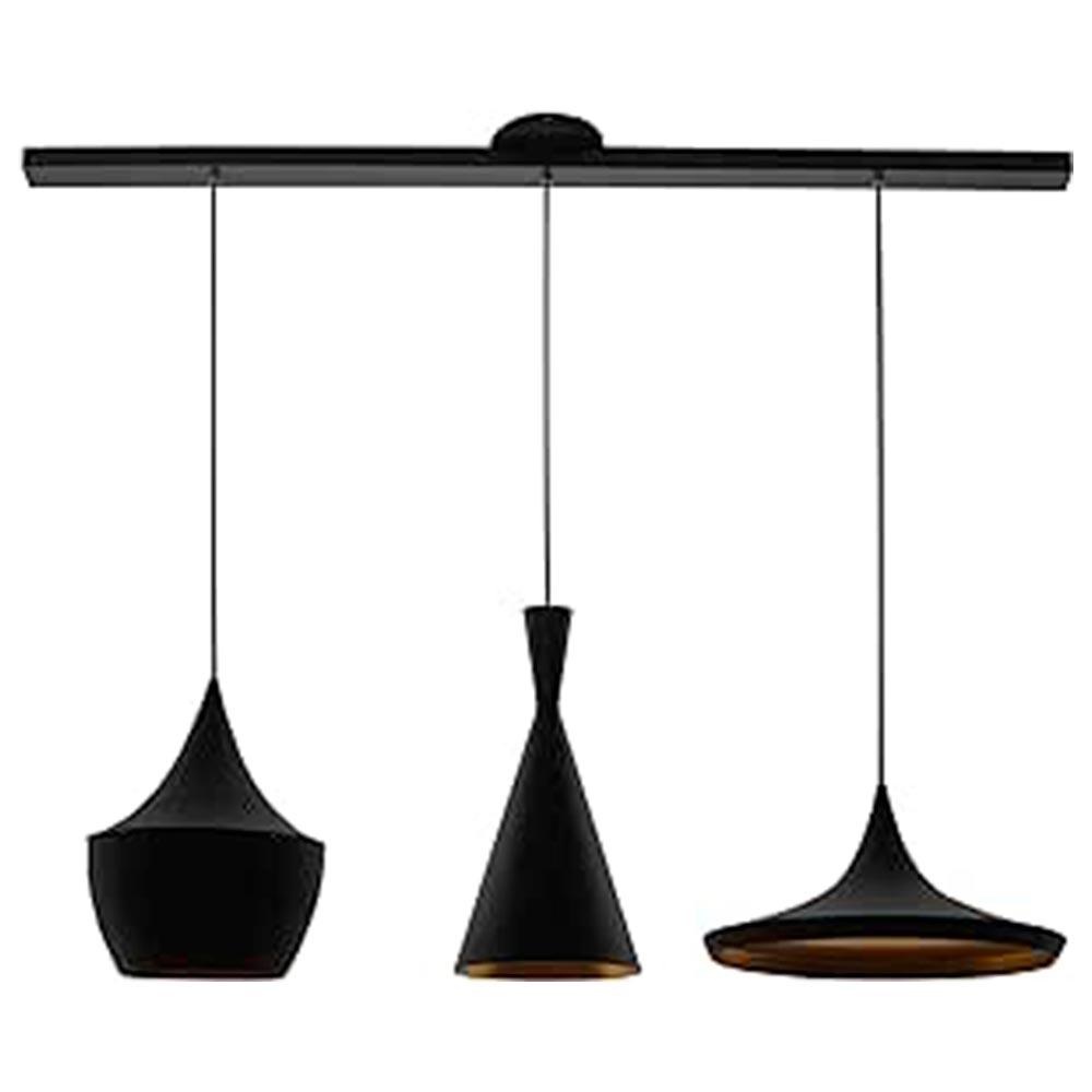 ACCESORIO RIEL PARA CANDIL TERMINADO NEGRO 1.22 X 5CMS