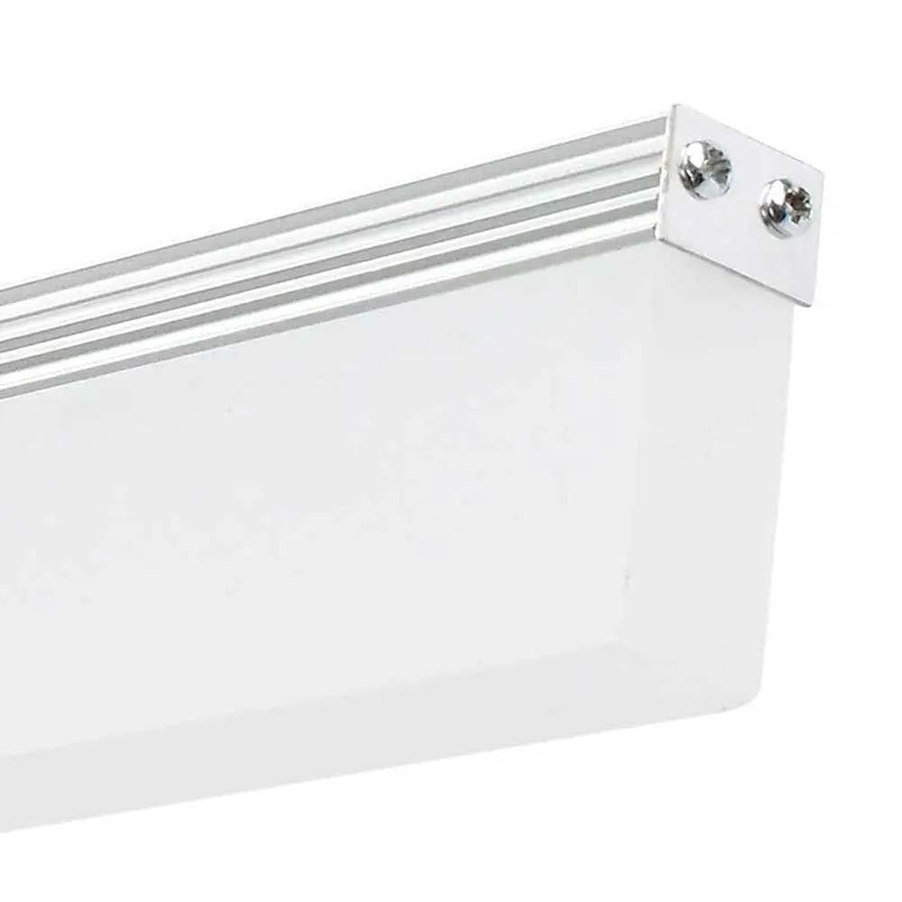 LUMINARIO DE LED P/ PARED 7W 40X8CM COLOR CROMADO MCA MAXXI