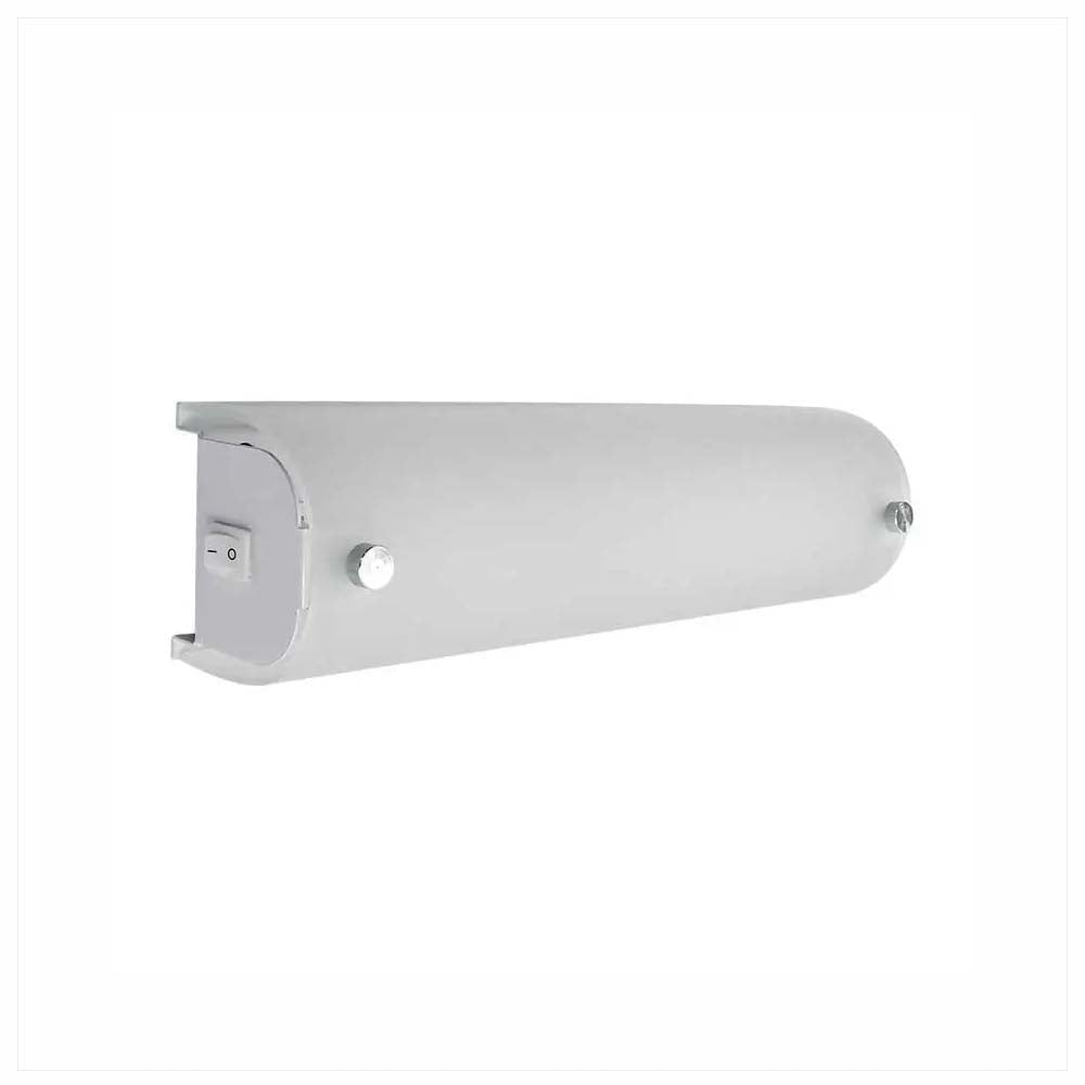 LUMINARIO DE LED P/ PARED CON VIDRIO MATE 8X30CM 2X5W 850LM MCA MAXXI