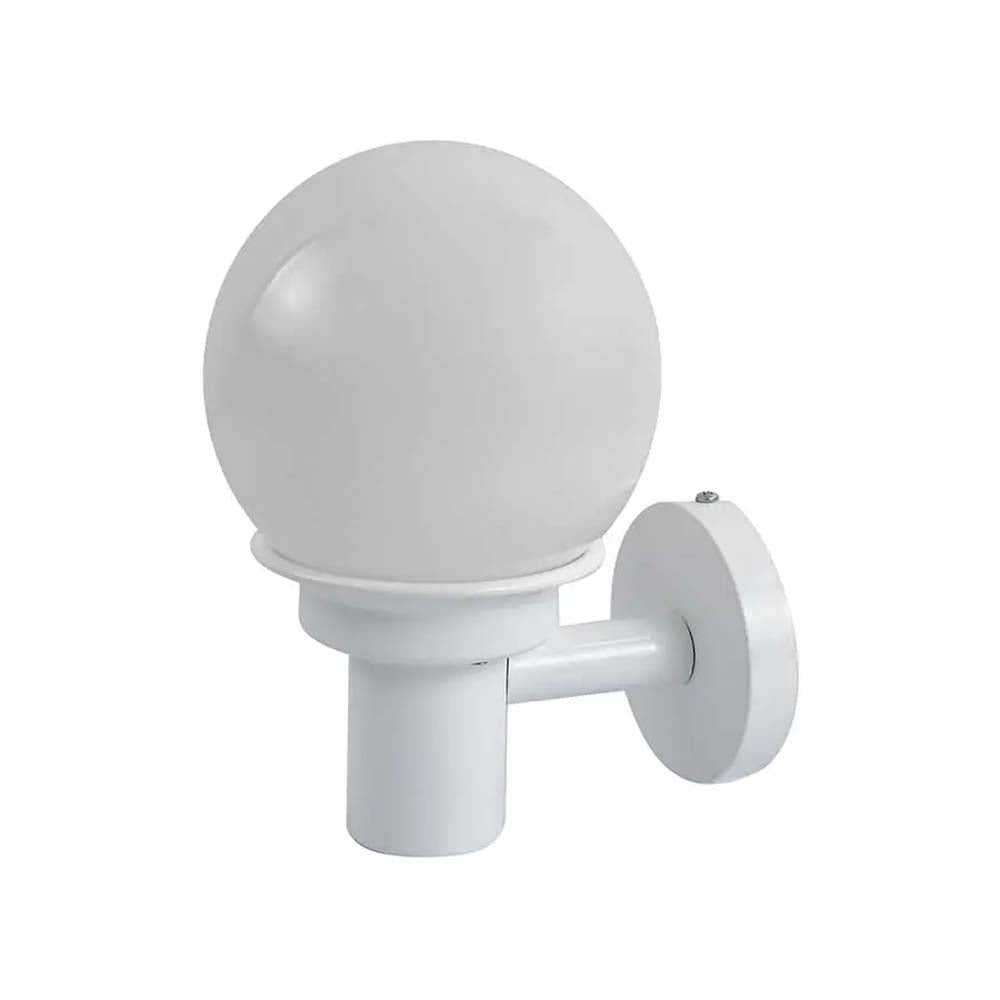 LUMIN. SOBREPONER PARED PANTALLA VIDRIO OPALINO 20W E26 BCO