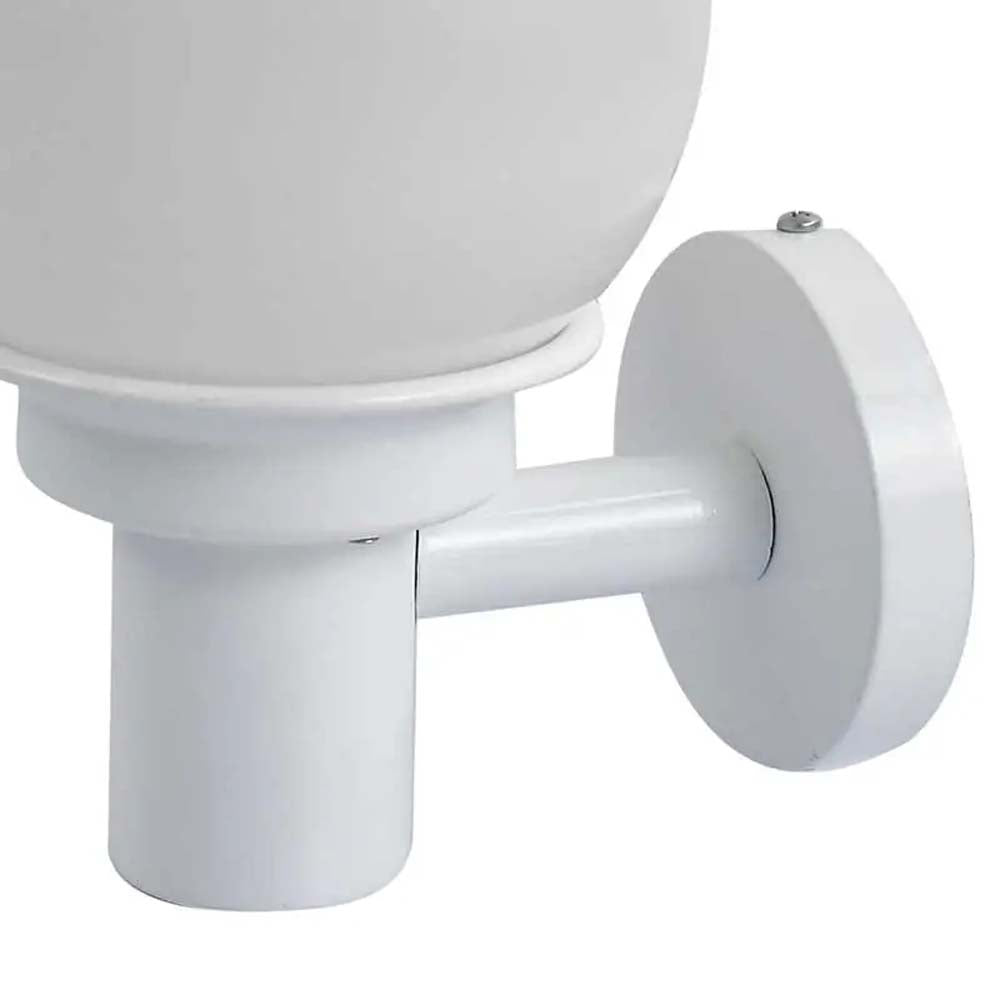 LUMIN. SOBREPONER PARED PANTALLA VIDRIO OPALINO 20W E26 BCO