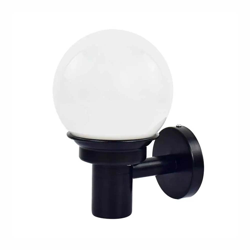 ARBOTANTE PANTALLA VIDRIO CUERPO EN ACERO NEGRO BASE 1 E26