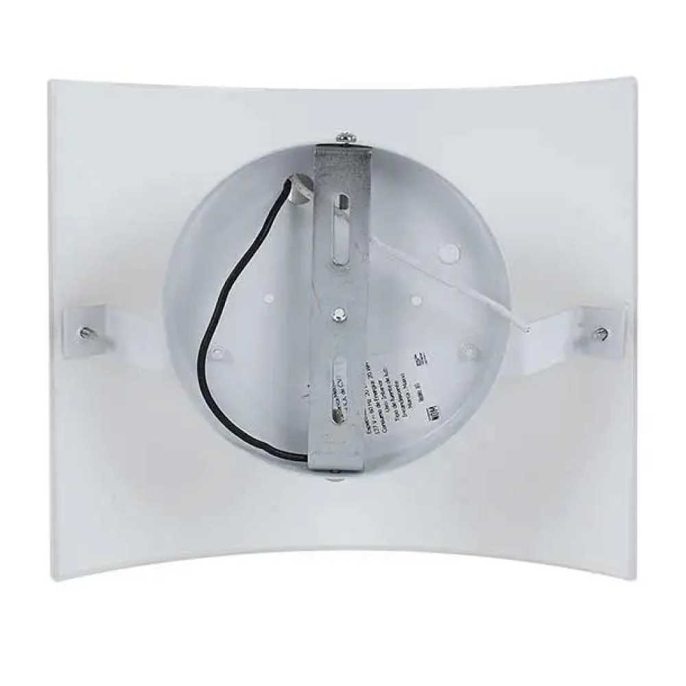 ARBOTANTE .CUERPO EN LAMINA VIDRIO MATE DECORADO 1X E26 TERMINADO CROMO MCA MAXXI