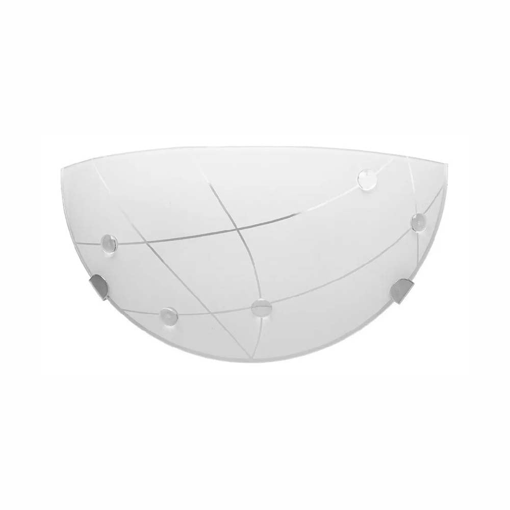 LUMINARIO DE PARED ARBOTANTE LAMINA DE ACERO VIDRIO DECORADO MATE DECORADO 127V LAMPARA OPCIONAL NO INCLUIDA