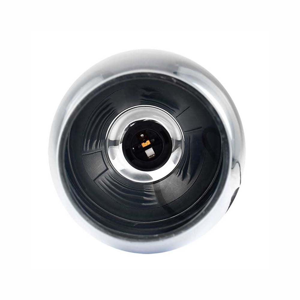 CANDIL CUERPO ALUMINIO CEPILLADO VIDRIO SOPLADO CROMADO 14X120CM E27 127V MAXXI