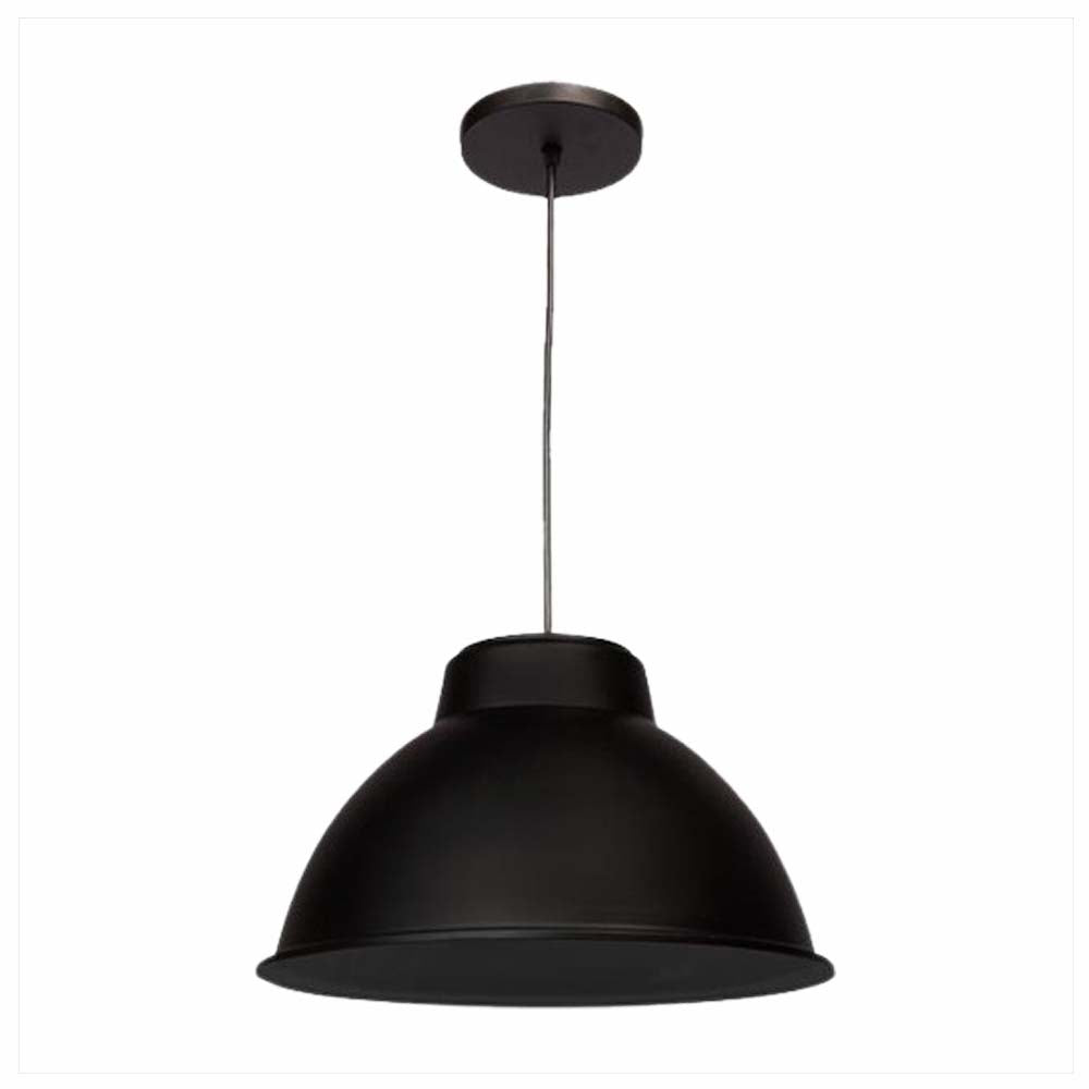 CANDIL LAMINA DE ACERO NEGRO 35X120CM E27 127V MAXXI