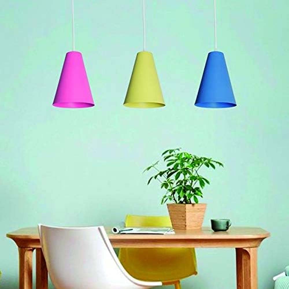 CANDIL ALUMINIO COLOR ROSA 14X120CM E27 127V MAXXI