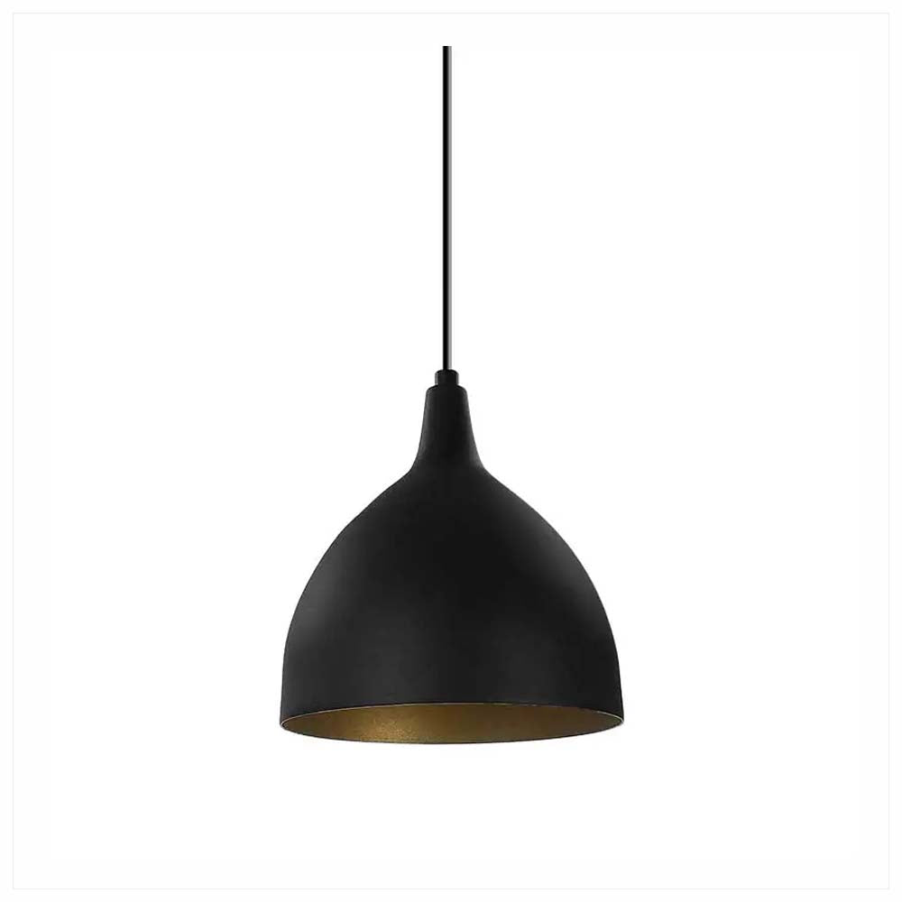 CANDIL CUERPO EN ACERO 190 X 170 MM. 1200 MM. MAX NEGRO