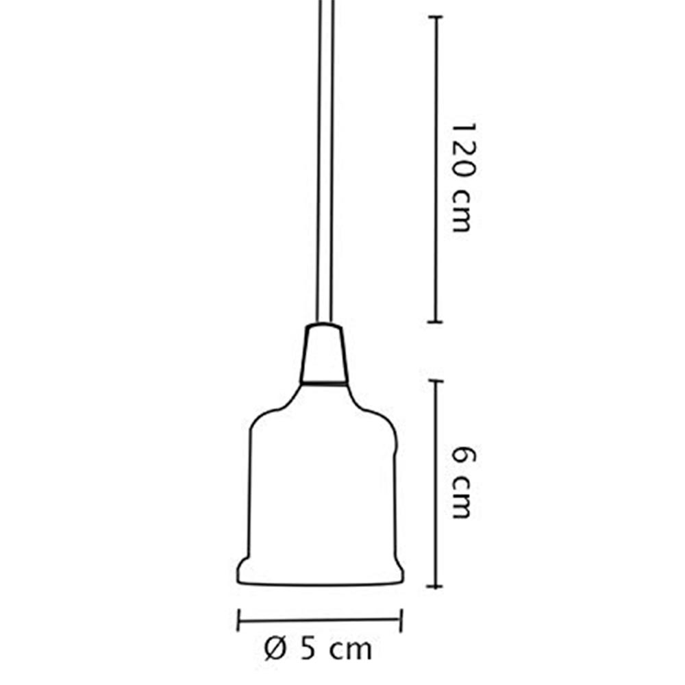 LUMINARIO COLGANTE COPO CON SOCKET DE ACERO COLOR COBRE MCA MAXXI