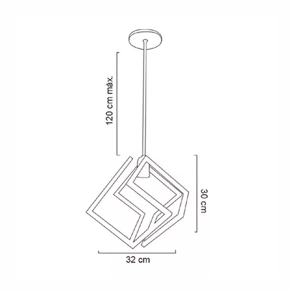 LUMINARIO COLGANTE CAMPANA METALICA COLOR NEGRO BASE METALICA Y CABLE EN COLOR NEGRO USO INTERIOR NO INCLUYE LAMPARA