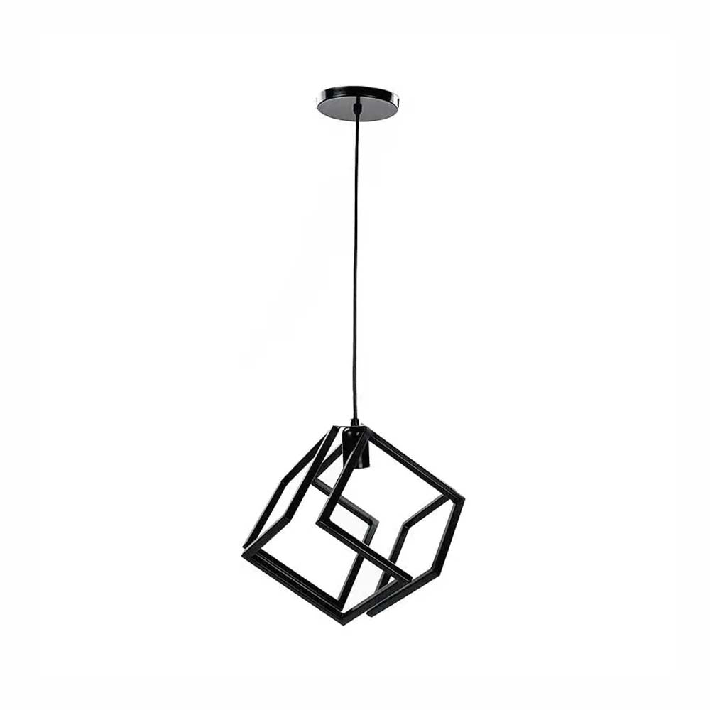LUMINARIO COLGANTE CAMPANA METALICA COLOR NEGRO BASE METALICA Y CABLE EN COLOR NEGRO USO INTERIOR NO INCLUYE LAMPARA