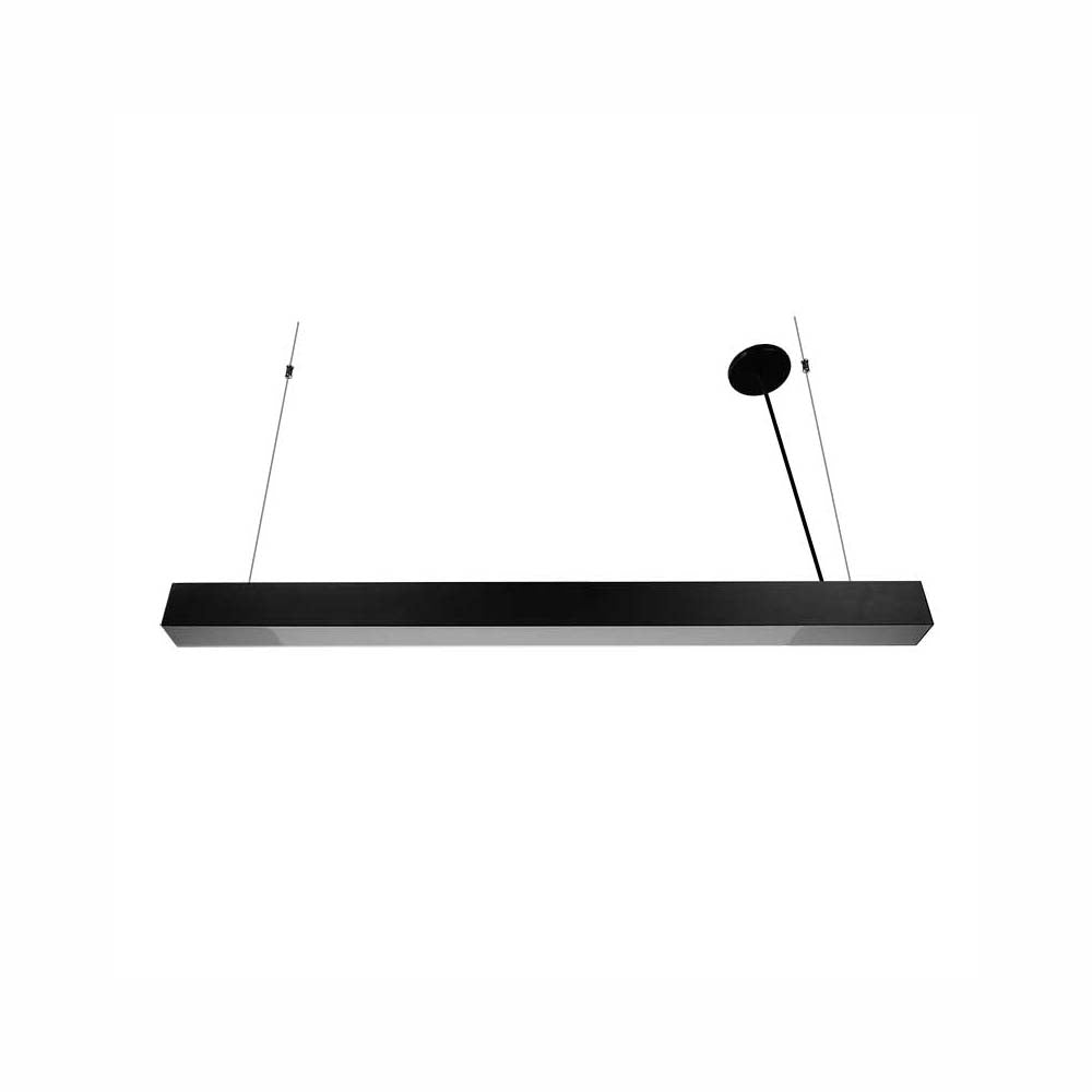 LUMINARIO C0LGANTE CUERPO EN ALUMINIO INYECTADO COLOR GRIS BASE METALICA COLOR NEGRO 6500K DIFUSOR EN ACRILICO BLANCO 36W 3300LM ***HAE2025***