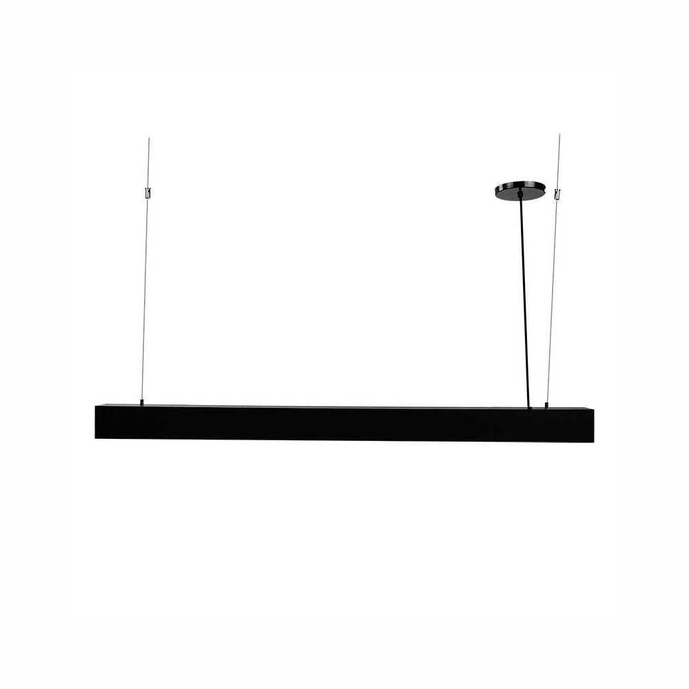 LUMINARIO C0LGANTE CUERPO EN ALUMINIO INYECTADO COLOR GRIS BASE METALICA COLOR NEGRO 6500K DIFUSOR EN ACRILICO BLANCO 36W 3300LM ***HAE2025***