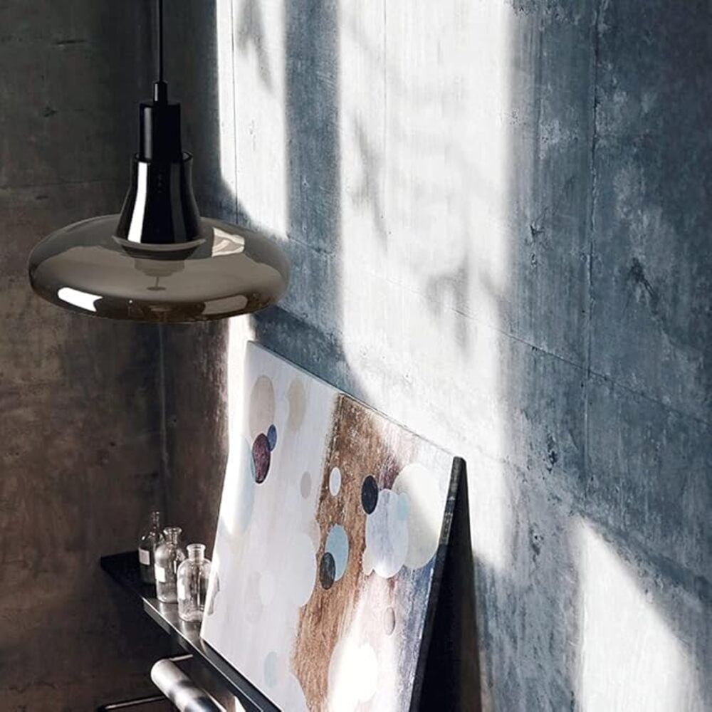 CANDIL ALUMINIO VIDRIO CROMADO 20X120CM E27 127V MAXXI