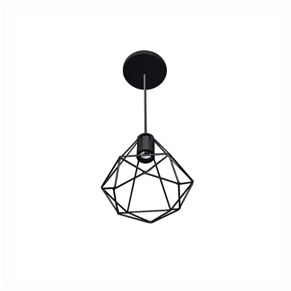 CANDIL CUERPO EN ACERO 1XE26 10.5X 9 CMS TERMINADO NEGRO MAXXI MX-CL8027