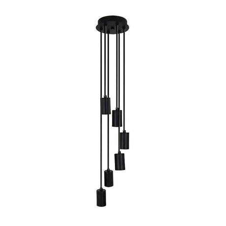 LUMINARIO COLGANTE COPO SOCKET NEGRO BASE METALICA CABLE COLOR NEGRO 240CM CADA UNO USO INTERIOR SE RECOMIENDA EL USO DE FOCOS FILAMENTO VINTAGE NO INCLUIDOS