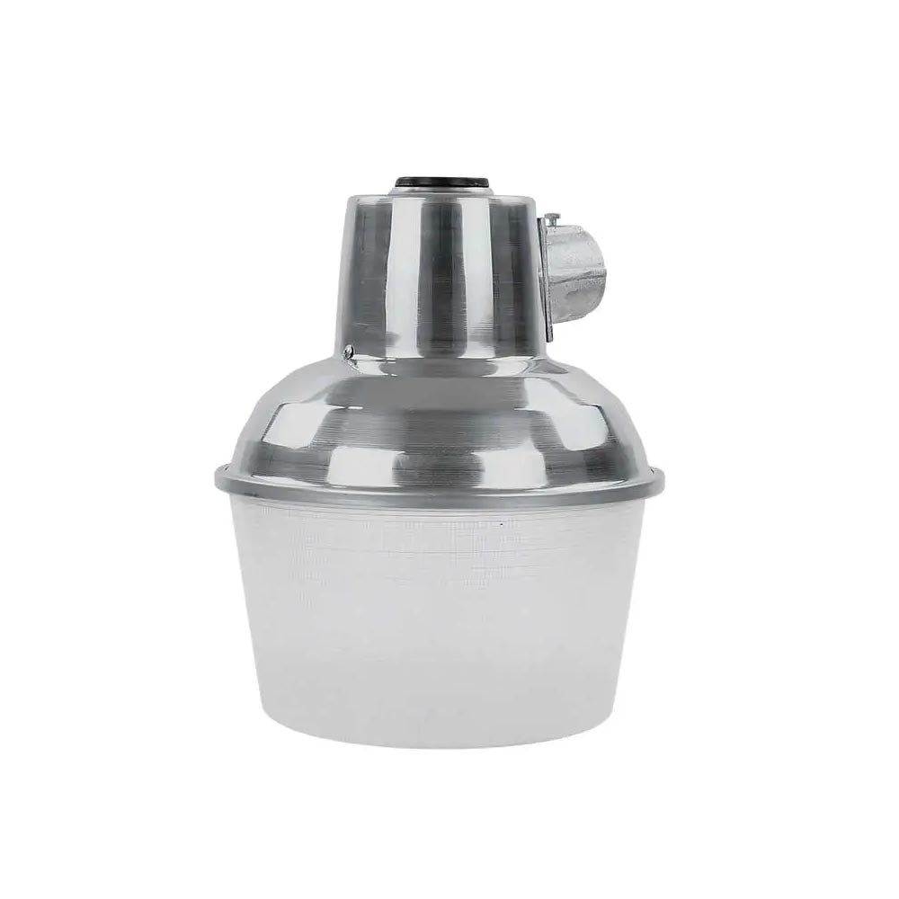 LUMINARIA SUBURBANA RECORTADA PARA FOCO AHORRADOR ALUMINIO ANODIZADO CON BASE PARA FOTOCELDA BASE E26 127-220V SIN FOCO