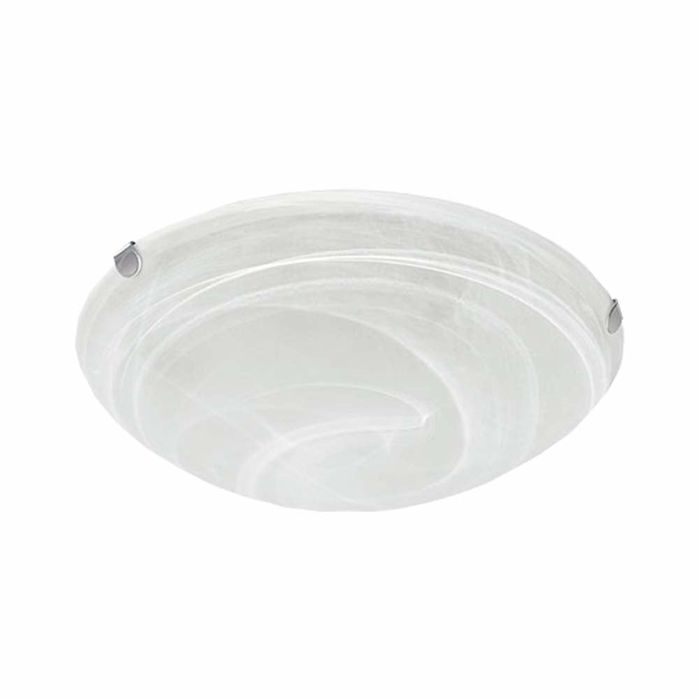 LUMINARIO DE TECHO PLAFON LAMINA DE ACERO + VIDRIO TIPO ALABASTRO 127V LAMPARA OPCIONAL NO INCLUIDA MCA MAXXI