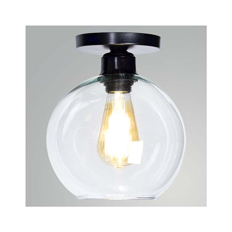 LUMINARIA PARA PLAFON COLOR NEGRO CON PANTALLA TRANSPARENTE MX-PF7026/N/TRA MAXXI