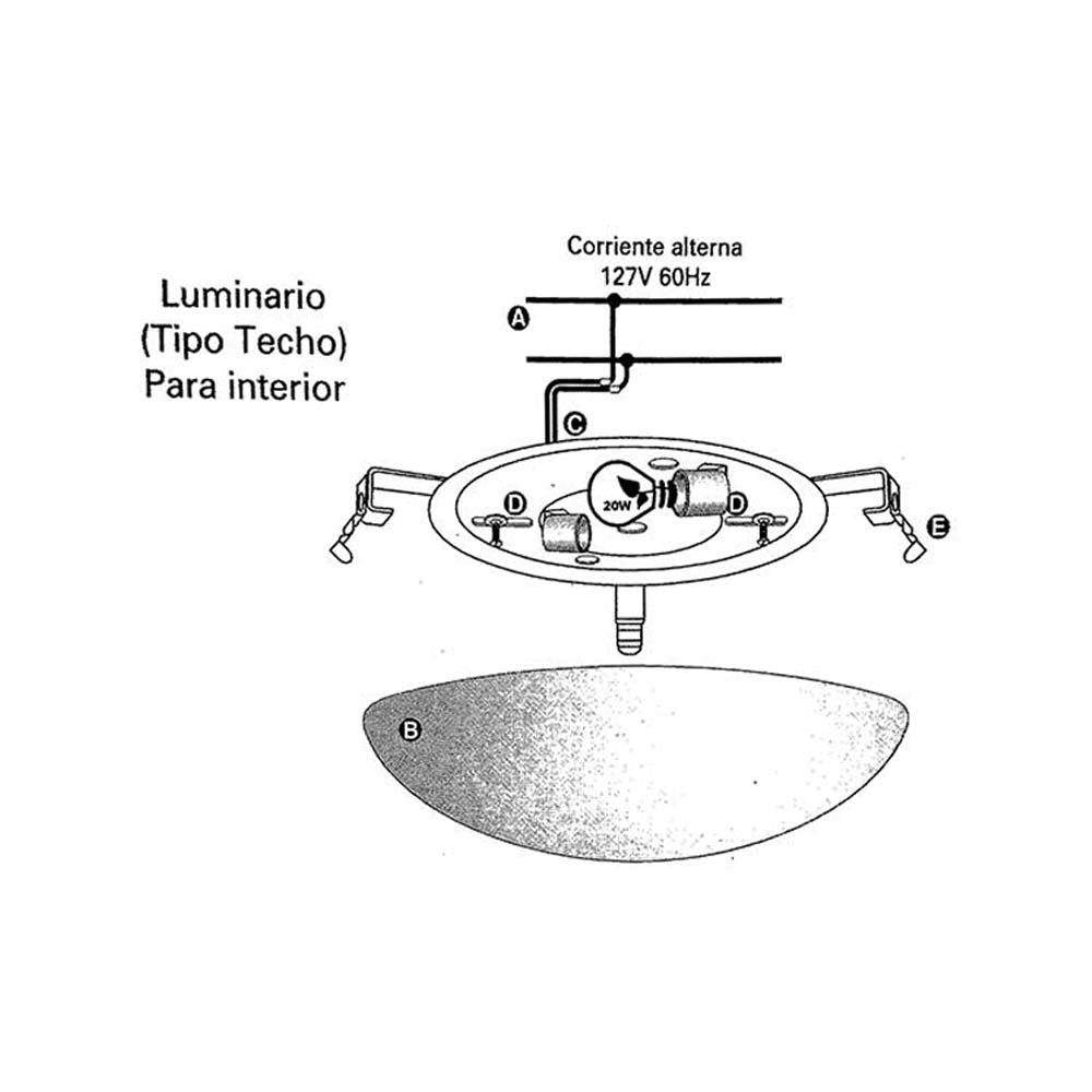 LUMINARIO DE TECHO PLAFON PANTALLA EN VIDRIO SATINADO CON INCRUSTACIONES AMARILLAS Y GRIS CUERPO Y GARRAS CROMADAS EN LAMINA DE ACERO USO INTERIOR NO INCLUYE LAMPARAS