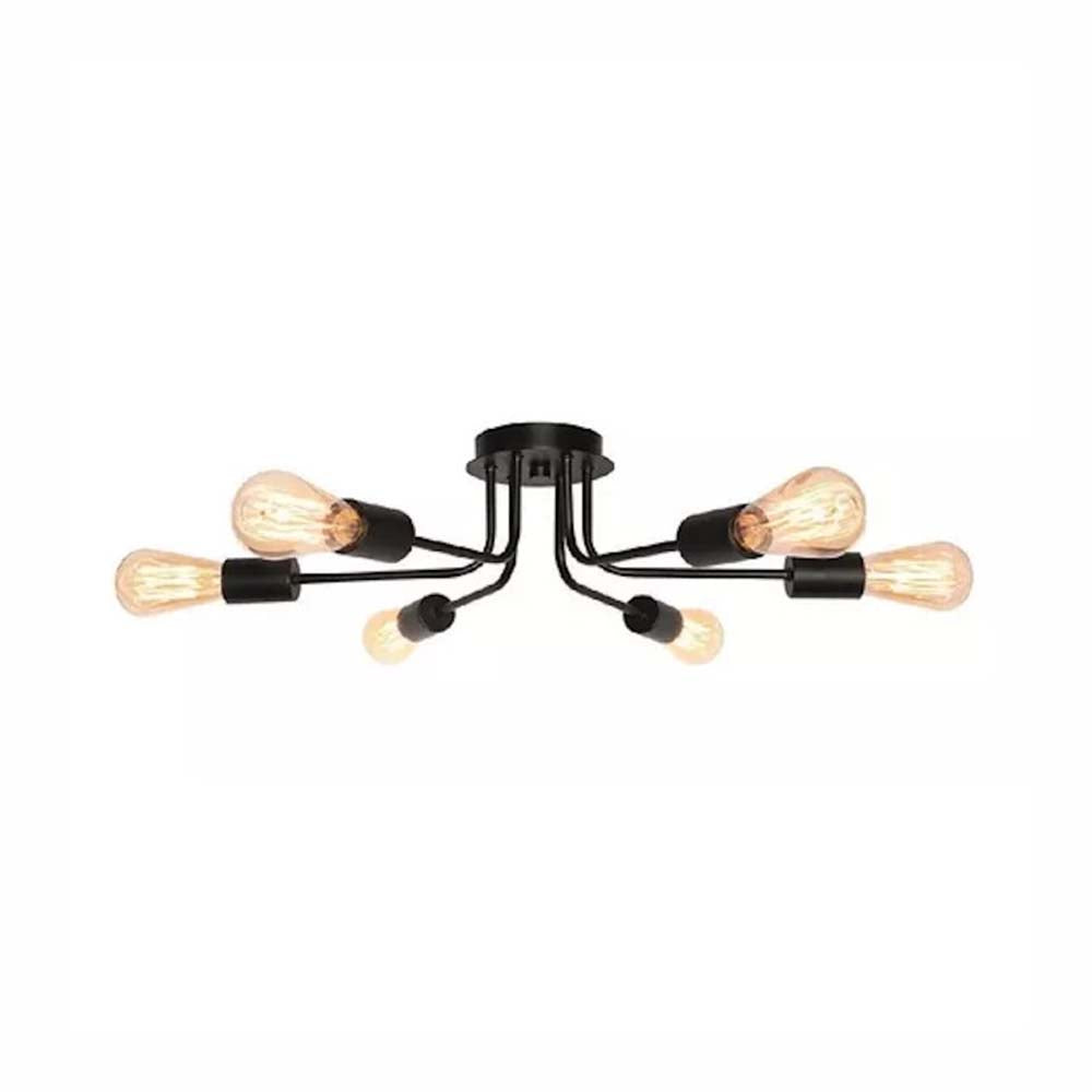 LUMINARIO DE TECHO PLAFON CUERPO PARA 6 LUCES MX-PF8071/N MAXXI