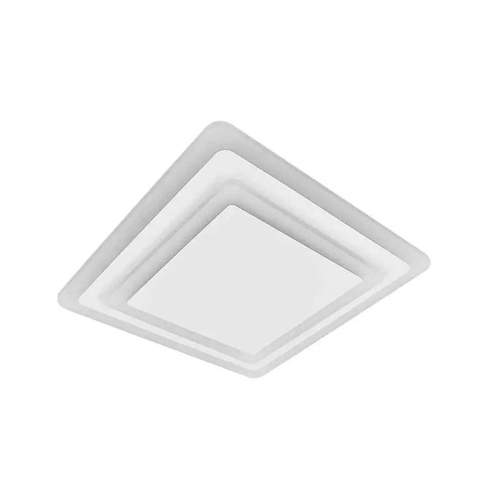 LUMINARIO DE TECHO LAMINA DE ACERO COLOR PLATA DISFUSOR ACRILICO LED INTEGRADO 25 W 2000 LM 4000 K 127 V USO INTERIOR