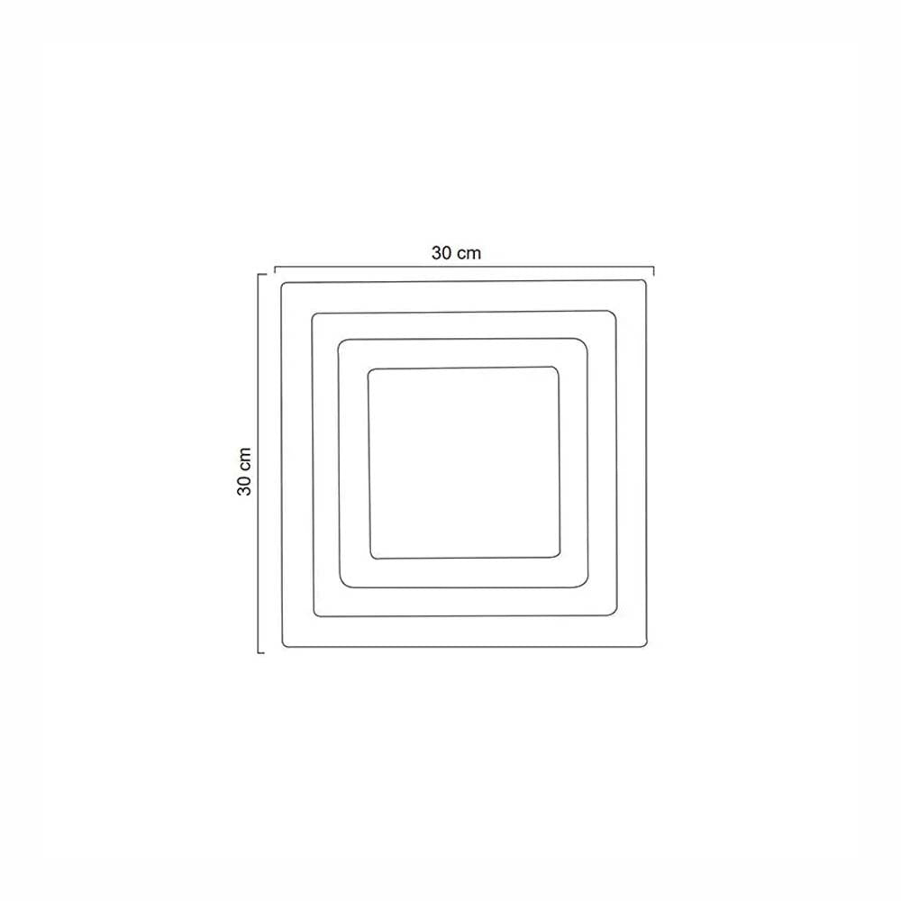 LUMINARIO DE TECHO LAMINA DE ACERO COLOR PLATA DISFUSOR ACRILICO LED INTEGRADO 25 W 2000 LM 4000 K 127 V USO INTERIOR