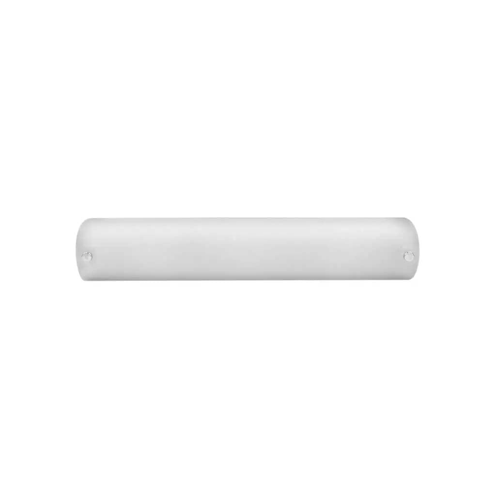 LUMINARIO DE PARED ARBOTANTE LAMINA DE ACERO VIDRIO MATE LATERALES CROMO LED INTEGRADO 3X5W 1270LM 6000K 8 X 45 CM