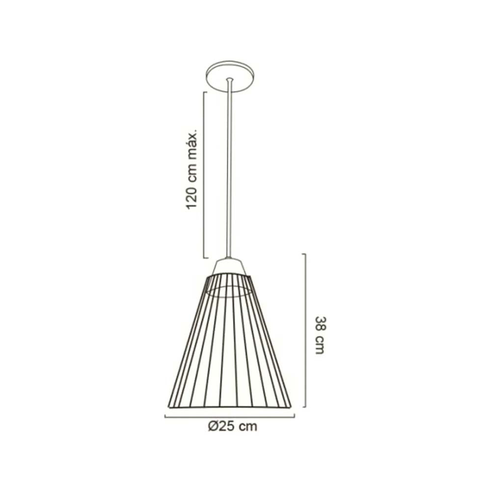 LUMINARIO COLGANTE REJILLA DE ACERO NEGRO BASE METALICA USO INTERIOR FOCOS NO INCLUIDOS *** HAE ***