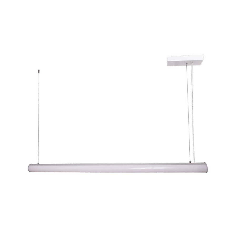LUMINARIO COLGANTE CUERPO EN ALUMINIO INYECTADO COLOR GRIS BASE METALICA COLOR BLANCO 6500 K DIFUSOR EN ACRILICO BLANCO 36W 3300LM*HAE2024*
