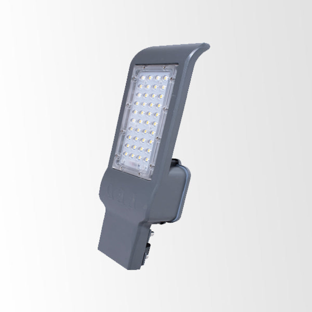 LUMINARIO DE EXTERIORLED INTEGRADO 40W 3600 LMINYECCIÓN DE ALUMINIO COLOR GRIS PANTALLA DE ACRLICO IP64 II11 CM X H 36 CM(MX-EX6104/G/LED60) *EXHIBIDO*