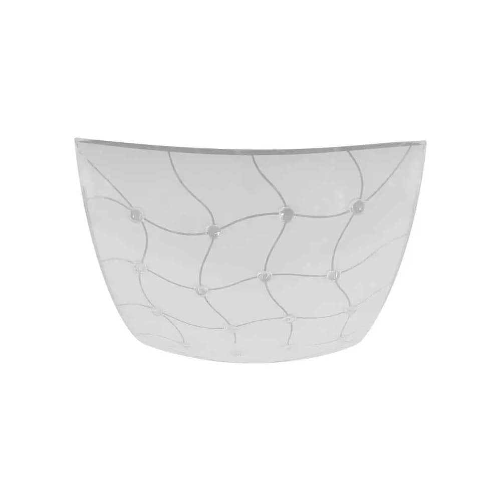 LUMINARIO DE TECHO PLAFON LAMINA DE ACERO + VIDRIO SATINADO CON INCRUSTACIONES LED INTEGRADO 18W-1600LM 30X30C
