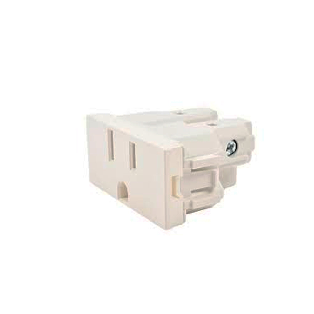 CONTACTO ESTEVEZ UNNO 2 POLOS CON TIERRA 1 MÓDULO BLANCO