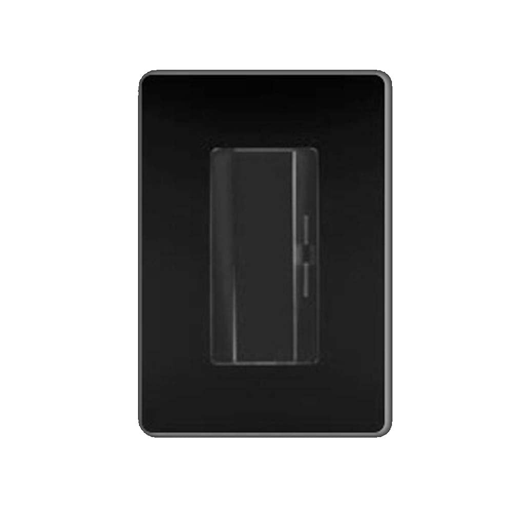 DIMMER DESLIZABLE UNIVERSAL (LED/CFL/INCAND) C/ PLACA UNNO NEGRO SOFT MEC NEGRO