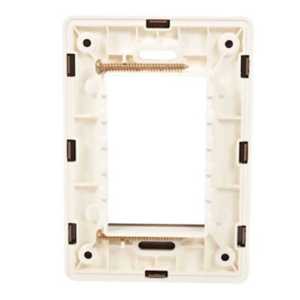 PLACA ESTEVEZ UNNO 3 MÓDULOS CHOCOLATE CHASIS BLANCO