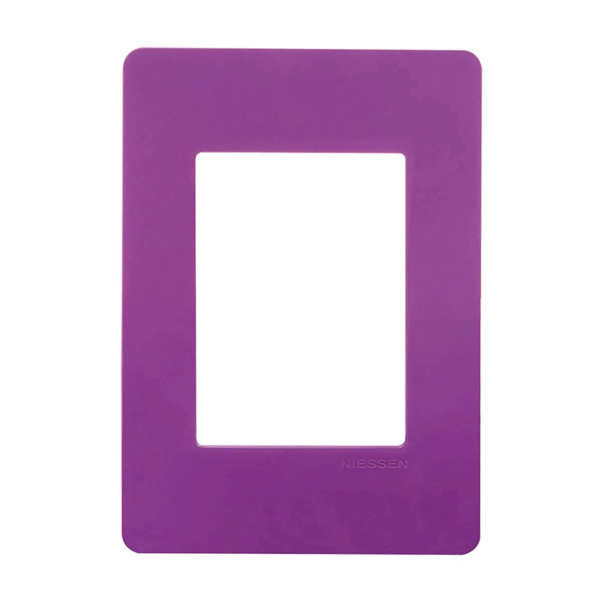 PLACA ESTEVEZ UNNO 3 MÓDULOS LILA CHASIS BLANCO