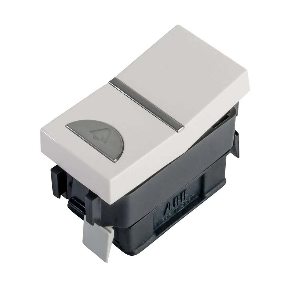 BOTÓN PARA TIMBRE ESTEVEZ ZENIT CAMPANA 1 MÓDULO BLANCO