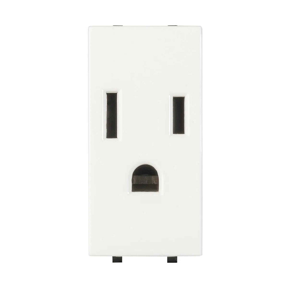 CONTACTO ESTEVEZ ZENIT 2 POLOS CON TIERRA 1 MÓDULO BLANCO