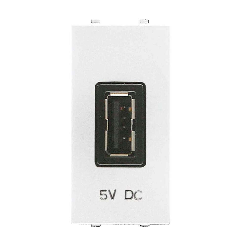 TOMA DE CARGADOR ESTEVEZ ZENIT USB 1 MÓDULO BLANCO ***HAE2025***