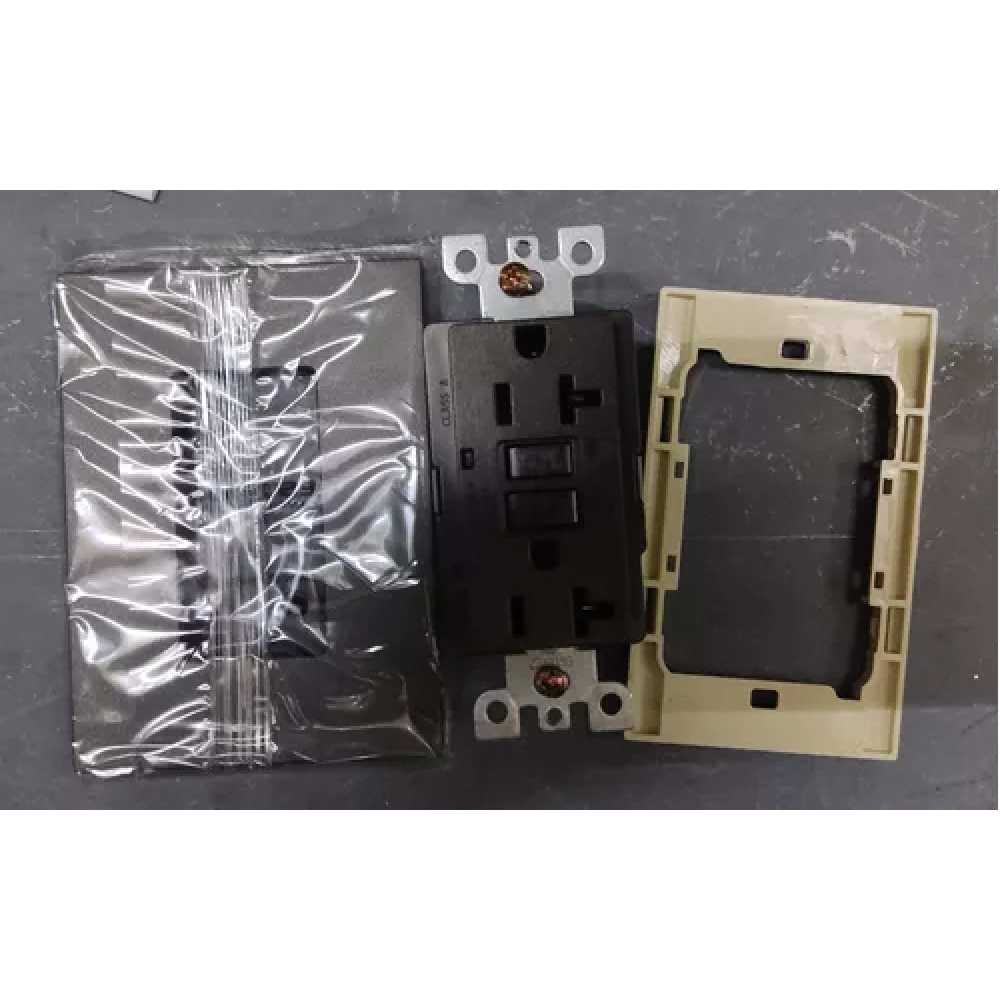 CONTACTO DÚPLEX ESTEVEZ ZENIT 2 POLOS CON FALLA A TIERRA ANTRACITA CON PLACA ANTRACITA