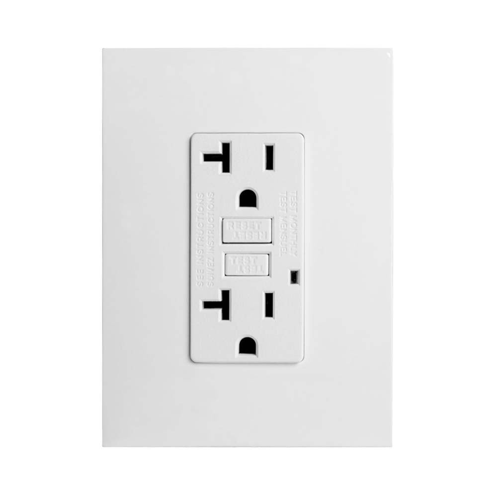 CONTACTO DÚPLEX ESTEVEZ ZENIT 2 POLOS CON FALLA A TIERRA BLANCO CON PLACA BLANCO *** OFRECER GFTR1-00W ***