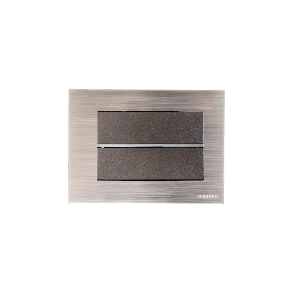 PLACA 3 MOD. ACERO PULIDO N2473-AL ZENIT NIESSEN