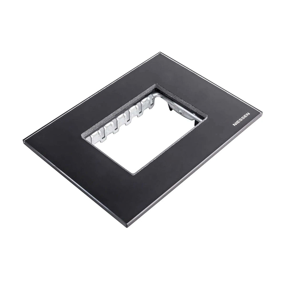 PLACA ESTEVEZ ZENIT 3 MÓDULOS CRISTAL NEGRO