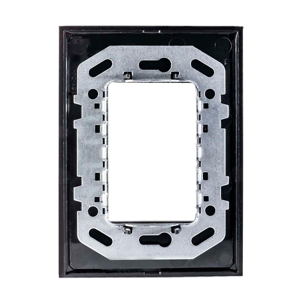 PLACA ESTEVEZ ZENIT 3 MÓDULOS CRISTAL NEGRO