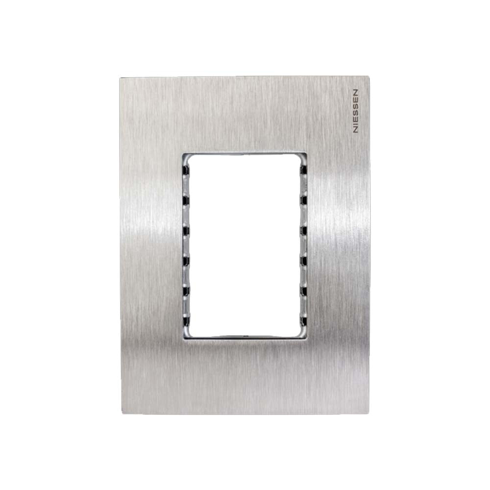 PLACA 3 MOD. ACERO INOXIDABLE N2473-OX ZENIT NIESSEN