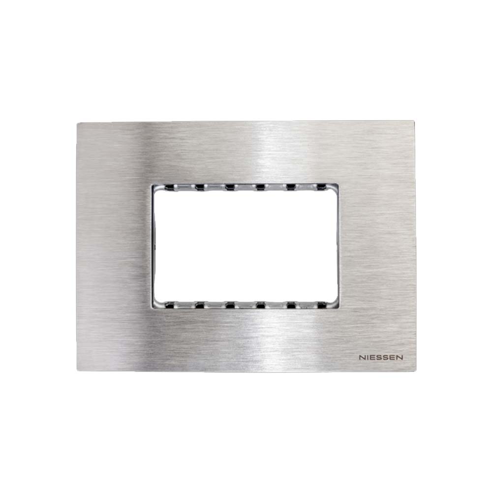 PLACA 3 MOD. ACERO INOXIDABLE N2473-OX ZENIT NIESSEN