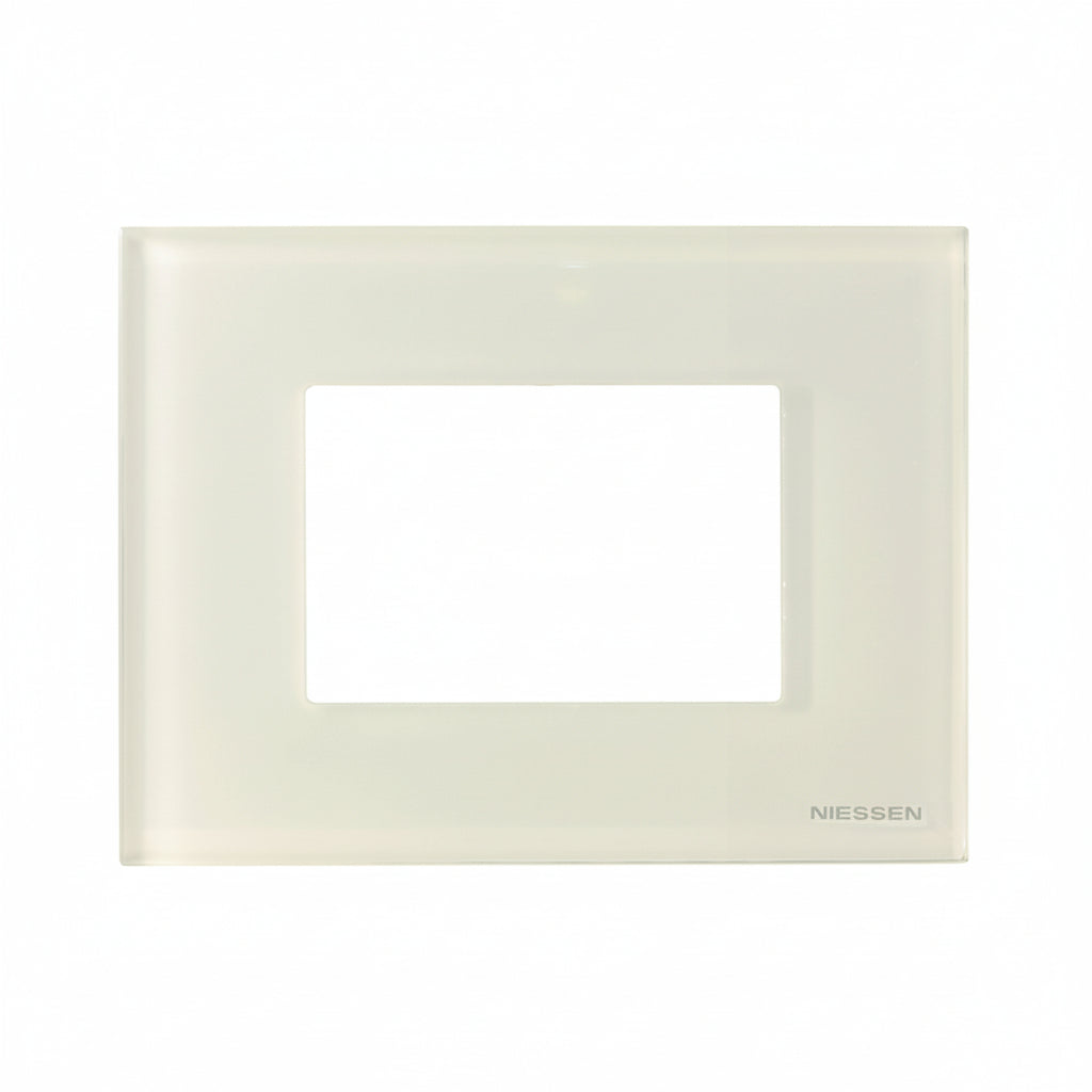 PLACA 3 MOD. CRISTAL BLANCO N2473-CB ZENIT NIESSEN