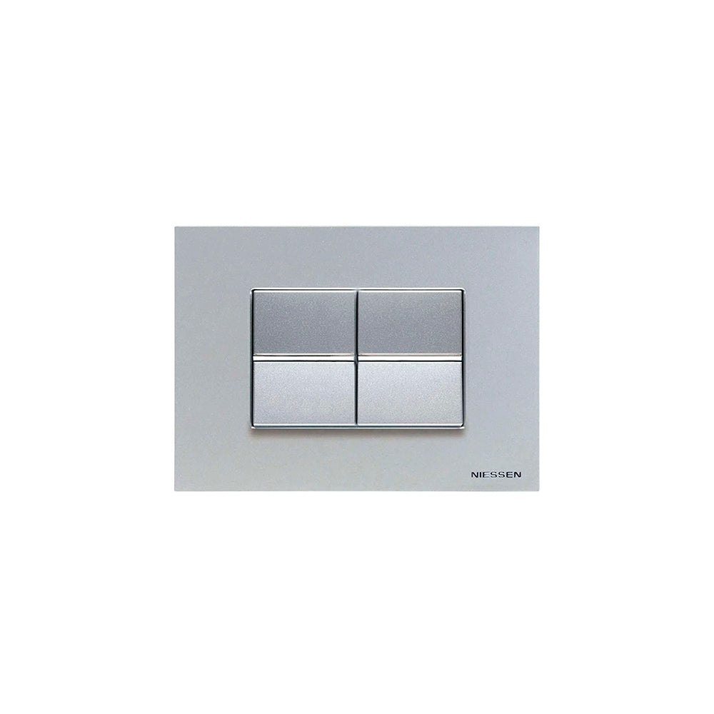 APAGADOR SENCILLO ESTEVEZ ZENIT 1.5 MÓDULOS PLATA