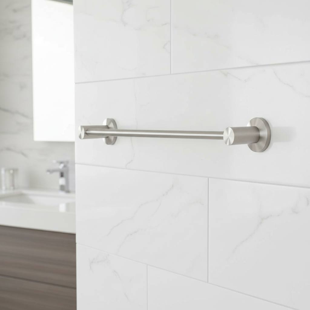 JUEGO PARA BAÑO ACERO INOXIDABLE (TOALLERO) NACOBRE **HAE**