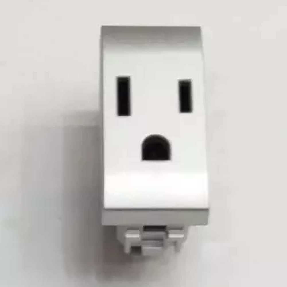 TOMACORRIENTE POLARIZADA Y ATERRIZADA 2P+T 1 MOD. 15A/127-277V. NT4129